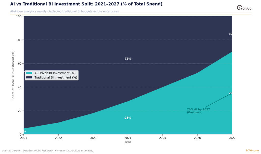 Data Visualization Software Investment Split