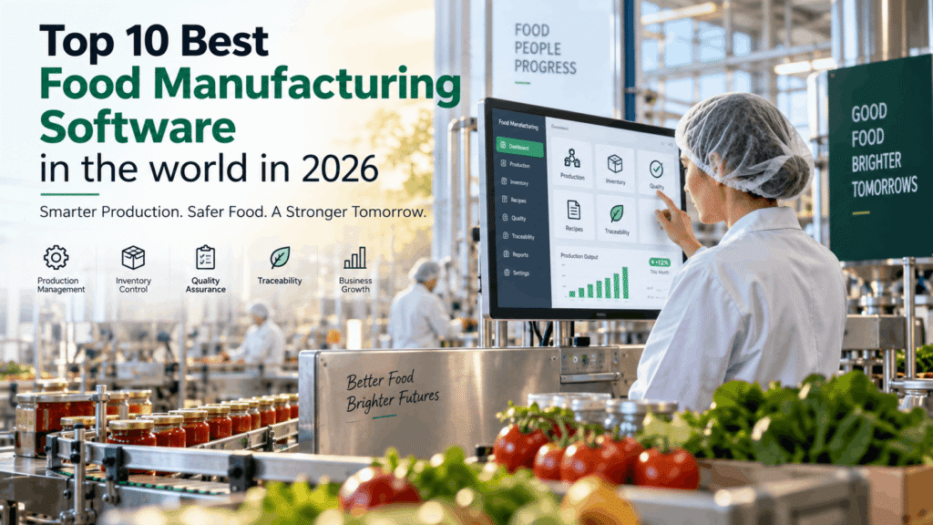 Top 10 Best Food Manufacturing Software To Use in 2026