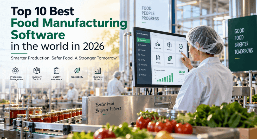 Top 10 Best Food Manufacturing Software To Use in 2026