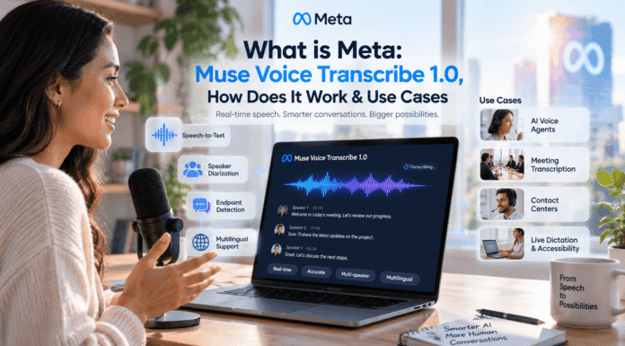 What is Meta: Muse Voice Transcribe 1.0, How Does It Work & Use Cases What is Meta: Muse Voice Transcribe 1.0, How Does It Work & Use Cases