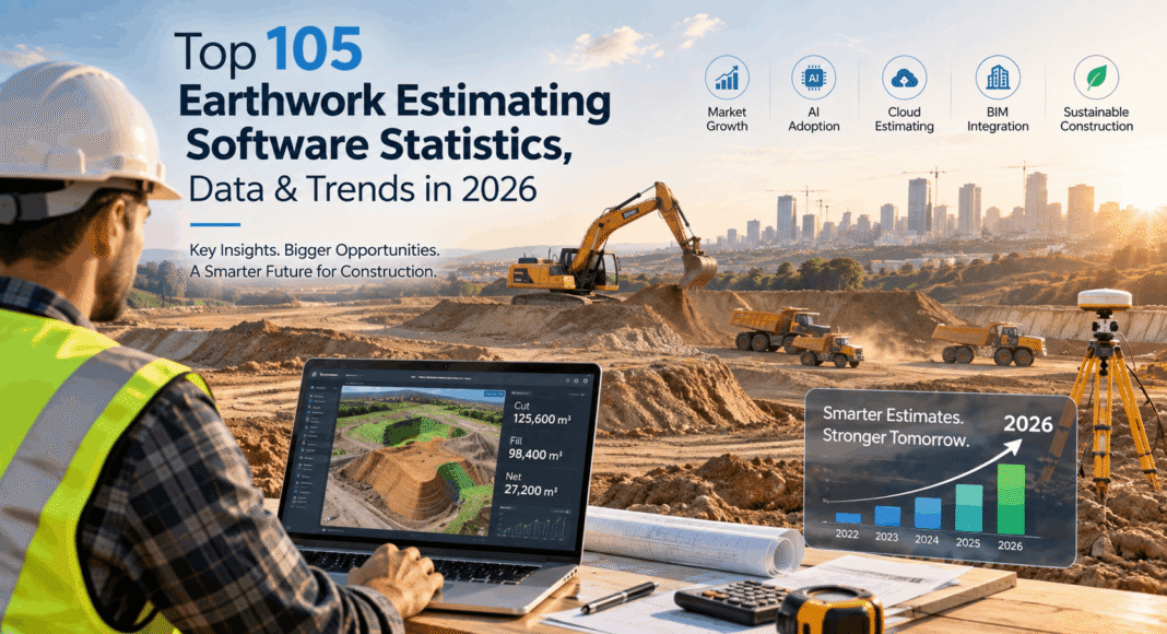 Top 105 Earthwork Estimating Software Statistics, Data & Trends in 2026