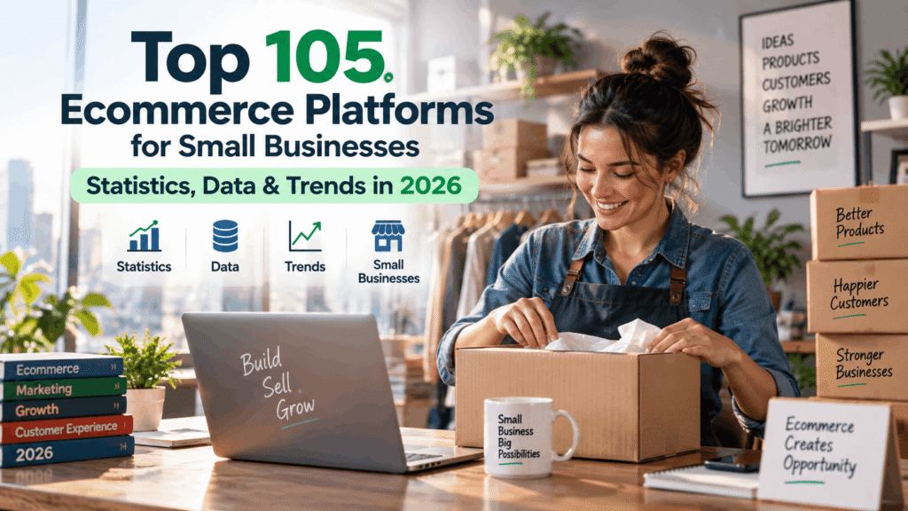 Top 105 Ecommerce Platforms for Small Businesses Statistics, Data & Trends in 2026