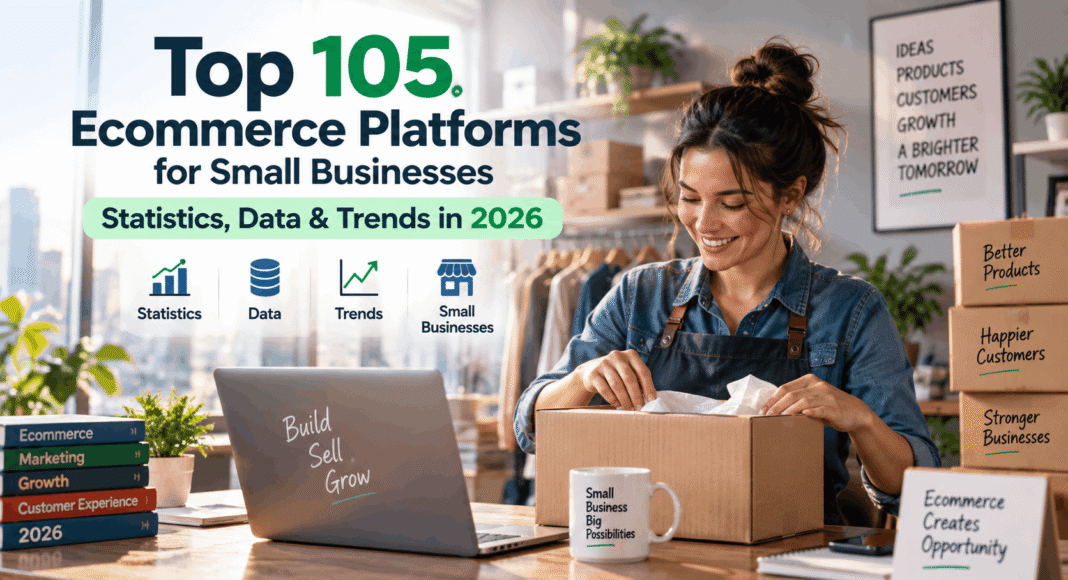 Top 105 Ecommerce Platforms for Small Businesses Statistics, Data & Trends in 2026