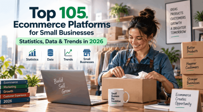 Top 105 Ecommerce Platforms for Small Businesses Statistics, Data & Trends in 2026 Top 105 Ecommerce Platforms for Small Businesses Statistics, Data & Trends in 2026
