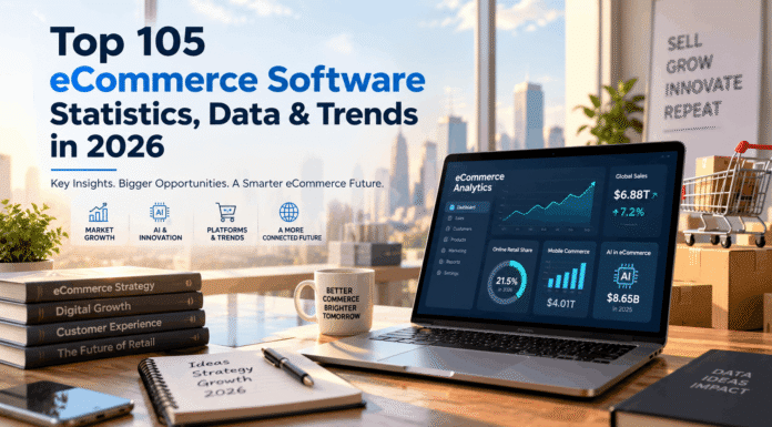 Top 105 eCommerce Software Statistics, Data & Trends in 2026 Top 105 eCommerce Software Statistics, Data & Trends in 2026