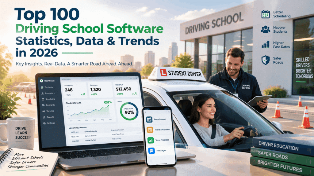 Top 100 Driving School Software Statistics, Data & Trends in 2026
