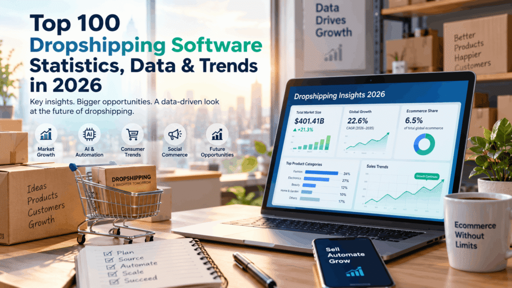 Top 100 Dropshipping Software Statistics, Data & Trends in 2026