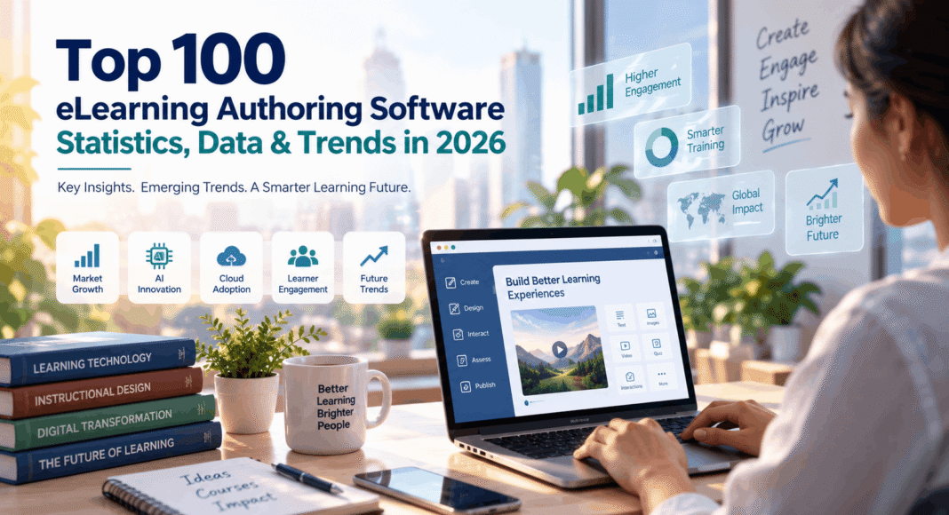 Top 100 eLearning Authoring Software Statistics, Data & Trends in 2026
