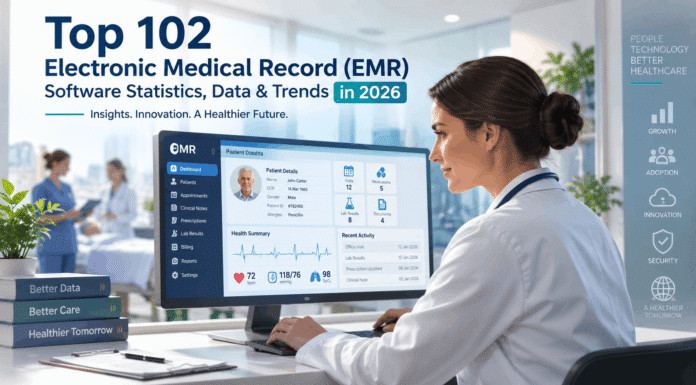 Top 102 Electronic Medical Record (EMR) Software Statistics, Data & Trends in 2026 Top 102 Electronic Medical Record (EMR) Software Statistics, Data & Trends in 2026