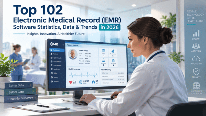Top 102 Electronic Medical Record (EMR) Software Statistics, Data & Trends in 2026