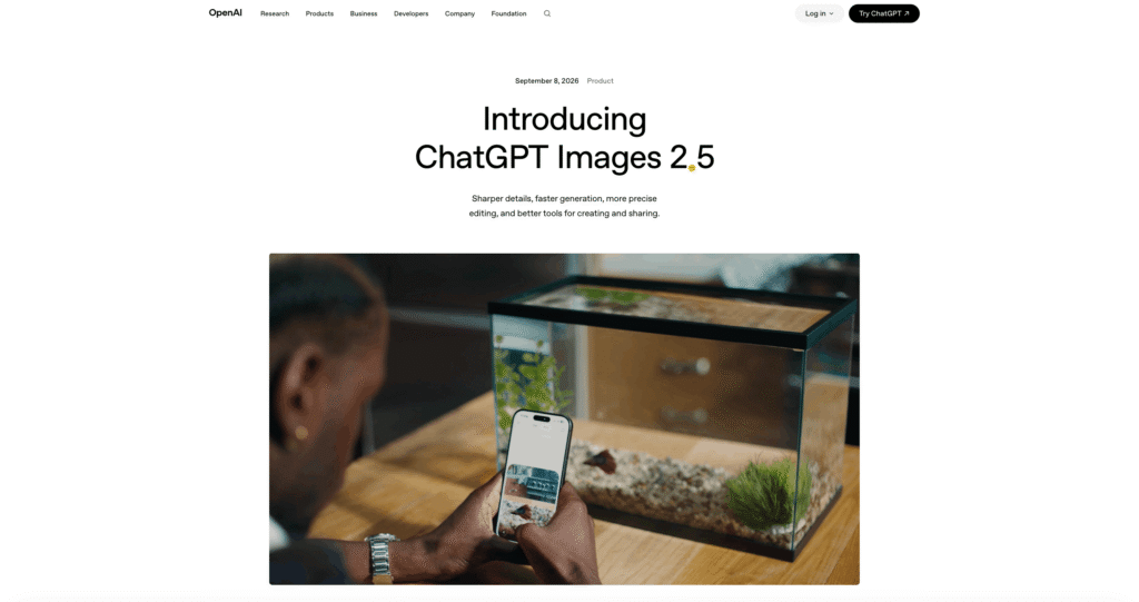 What is ChatGPT Images 2.5, How Does It Work & Use Cases