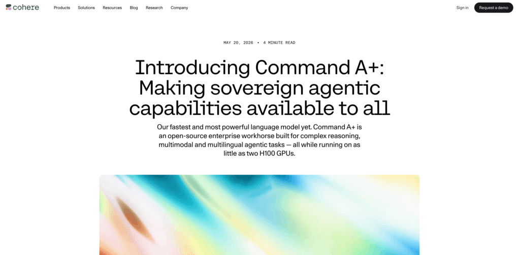 What is Cohere: Command A+ Model, How It Works & Its Use Cases