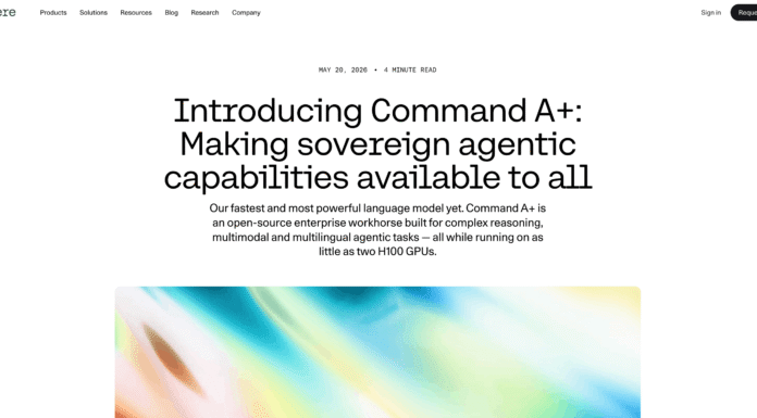What is Cohere: Command A+ Model, How It Works & Its Use Cases What is Cohere: Command A+ Model, How It Works & Its Use Cases